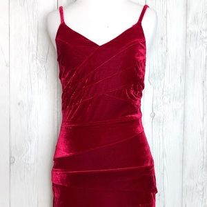 Red velvet Akira dress